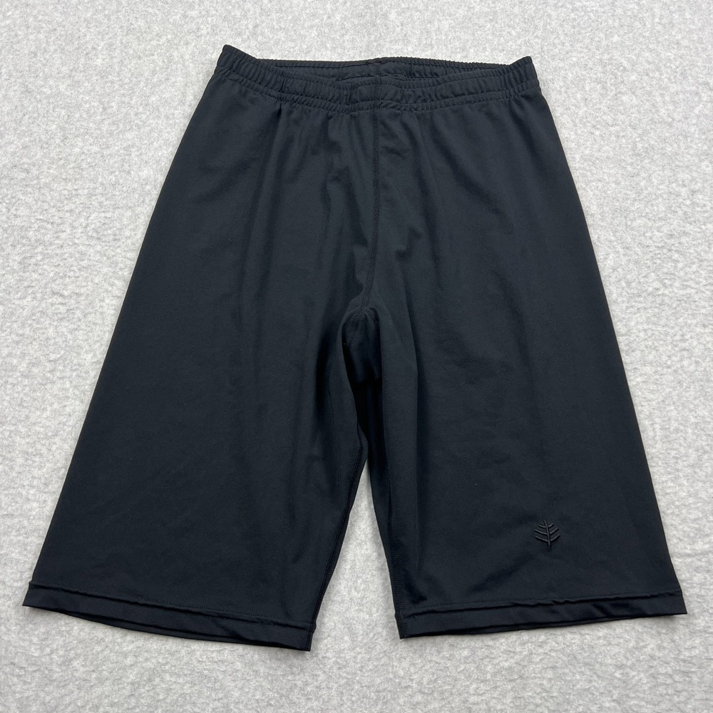 Coolibar Shorts Girls XL Black Pull On Stretch 11" UPF 50 Sun Protection Bermuda